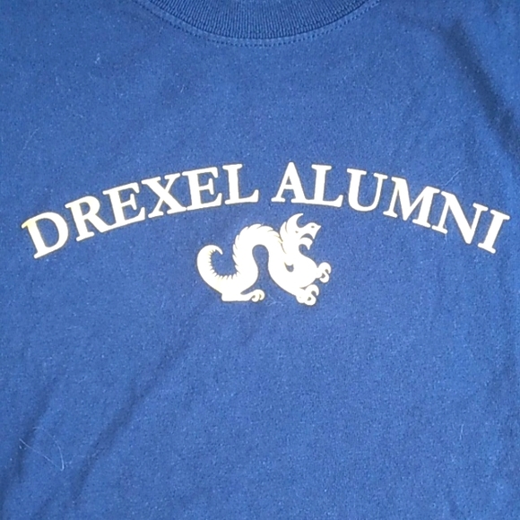 VTG Y2K DREXEL ALUMNI DRAGON COTTON BLEND TEE WOMANS S - Picture 2 of 4